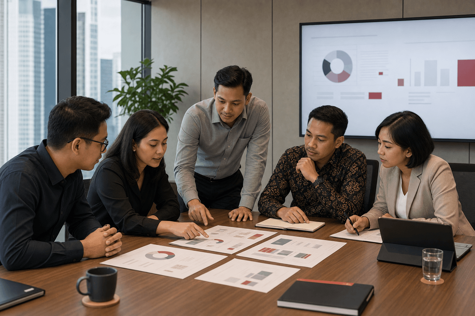 Business users exploring trusted datasets within a governed self-service environment